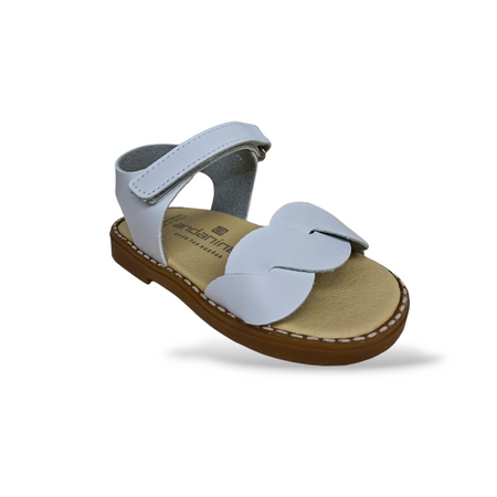 Scarpe sandali Bambine andanines malinche 221411 bianco-beige velcro