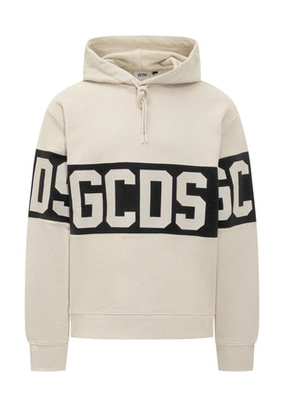 GCDS FELPA BAND LOGO HOODIE da uomo