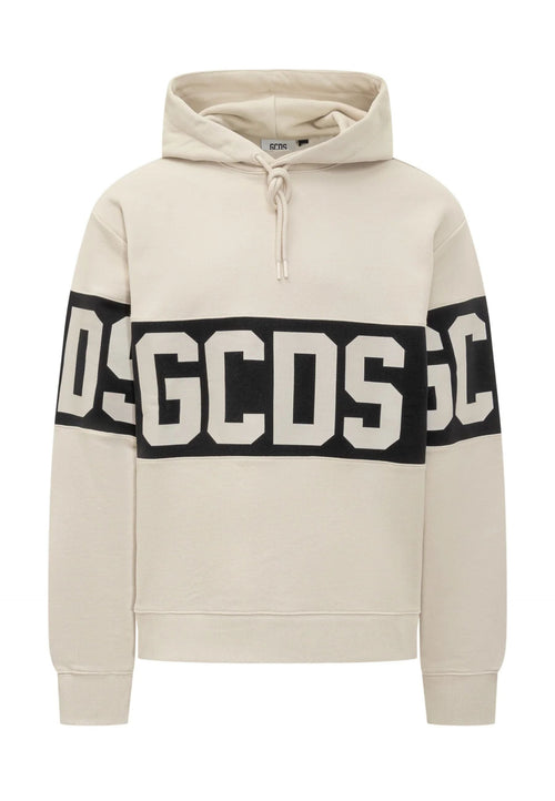 GCDS FELPA BAND LOGO HOODIE da uomo