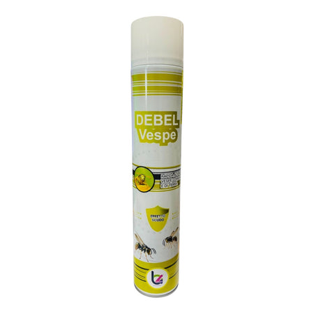 Debel VespaJet Schiuma ml 750 Insetticida Aerosol contro Vespe e Calabroni a Rapida Azione Abbattente B4Green