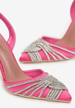 Derby - Dècolletè con strass intrecciati