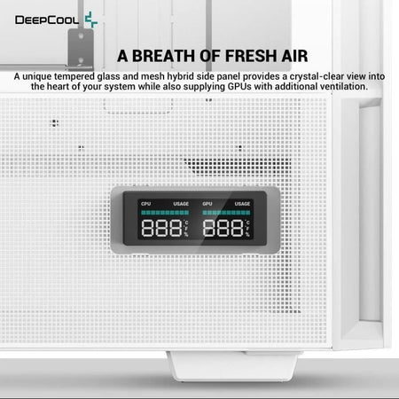 Case PC senza alimentatore - DEEPCOOL CH560 DIGITAL (Bianco) - Tower medio - Formato E-ATX