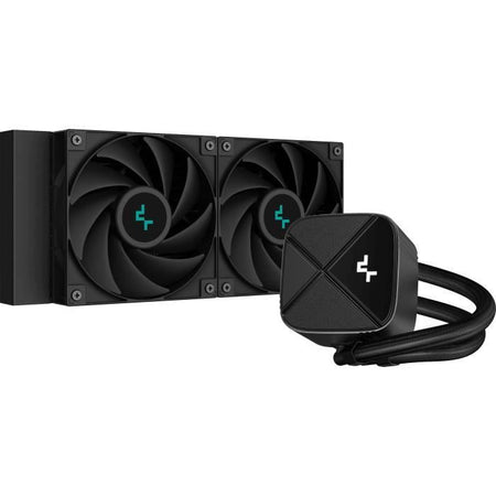 DEEPCOOL - LS520S Zero Dark - CPU AIO con raffreddamento ad acqua - 2x120mm - Nero