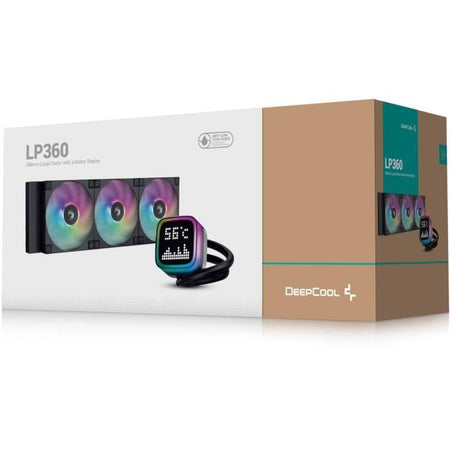 Raffreddamento ad acqua AIO - DEEPCOOL LP360 - 3 ventole ARGB da 120 mm - Nero