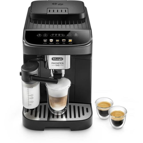 De'Longhi Magnifica Evo, Macchina per caffè espresso con macinacaffè, tecnologia per bevande al latte, ECAM290.61.B, Nero