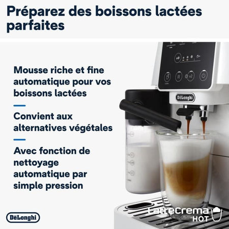 DELONGHI ECAM220.61.W Cafetera espresso molinillo - acero inoxidable