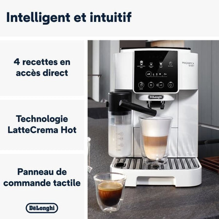 Macchina per caffè espresso macinino DELONGHI ECAM220.61.W - acciaio inossidabile