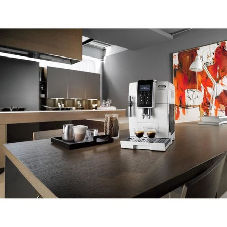 DELONGHI ECAM 350.35.W Macinacaffè espresso DINAMICA Schermo 4 ricette - Bianco