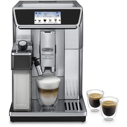 DELONGHI ECAM650.85.MS Trituradora conectada Espresso PrimaDonna Elite Experience - Gris