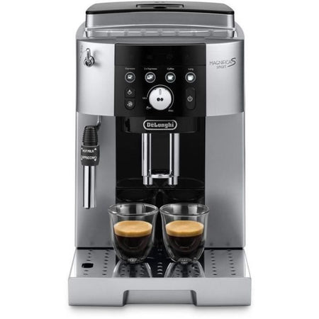 Máquina de espresso de Delonghi Shredder - Magnifica S Smart - Acero inoxidable