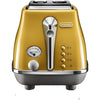 DELONGHI ICONA CAPITALS Tostapane 2 fette - 900W - Tostapane 3 funzioni - Scaldapasta incluso - Giallo