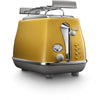 DELONGHI ICONA CAPITALS Tostapane 2 fette - 900W - Tostapane 3 funzioni - Scaldapasta incluso - Giallo