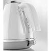 Bollitore DELONGHI ICONA CAPITALS - 1,7 L - Acciaio inox - Base rimovibile e girevole a 360 - Filtro anticalcare - Bianco