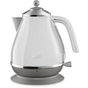 Bollitore DELONGHI ICONA CAPITALS - 1,7 L - Acciaio inox - Base rimovibile e girevole a 360 - Filtro anticalcare - Bianco