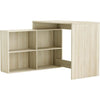 NAGANO Scrivania ad angolo moderna decoro rovere Shannon - L 112 cm