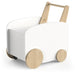 Carrello portaoggetti su ruote - FIRMIANA - Stile scandinavo - Bianco opaco / Rovere Kronberg - 49,8 x 35 x 52,5 cm - DEMEYERE