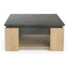 Tavolino quadrato AUSTIN - decoro rovere Hamilton e Sidewalk - L 80 x P 80 x H 37,2 cm - DEMEYERE