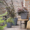 Vaso quadrato per fiori - DEROMA - Origin - 12 L - Grigio