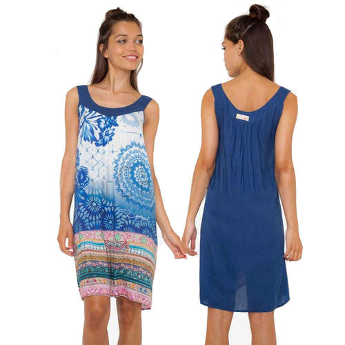 Desigual Camicia da Notte - Abito Casa Senza Maniche Exotic Jeans 72NL0D8 S58 - Passarelli Biancheria