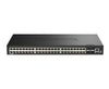 D-LINK SWITCH 52-PORT GIGABIT STACKABLE POE+ SMART MANAGED SWITCH WITH 4 X 10G SFP+ PORTS