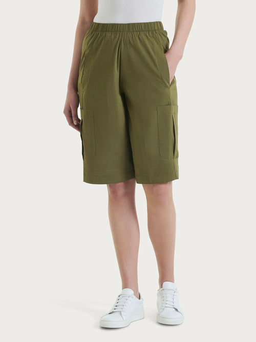 Ragno Pantalone Bermuda Cargo da Donna in Super Fresh DH15P1 2504S38