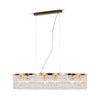 Lampadario Contemporaneo Dune Metallo Oro 6 Luci