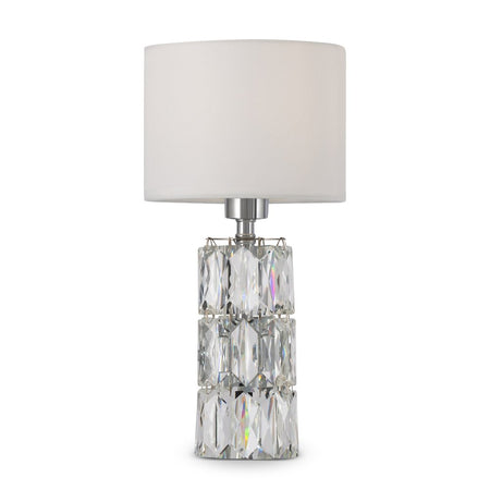 Applique Contemporanea Talento Metallo Cromo 1 Luce Diffusore Pvc Vetro Bianco