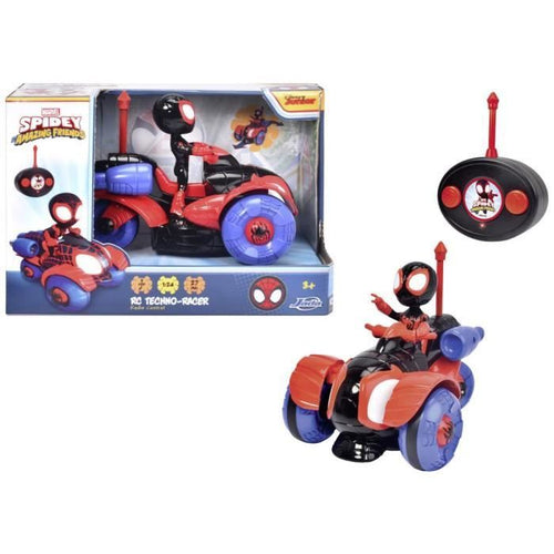 Marvel - Coche Teledirigido - 17cm - Figura incluida - A partir de 3 aos