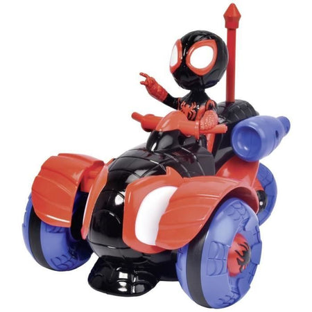 Marvel - Coche Teledirigido - 17cm - Figura incluida - A partir de 3 aos