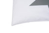 Set copripiumino federe letto 100% cotone stampa digitale STELLA GRIGIO/BIANCO