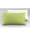 Set copripiumino federe letto bicolor double face parure copripiumino in cotone made in Italy NATURALE/VERDE MELA