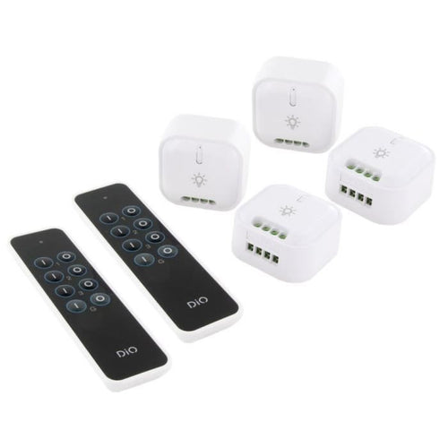 Kit di 4 moduli illuminazione e 2 telecomandi - DIO - 54859 - DiO 1.0