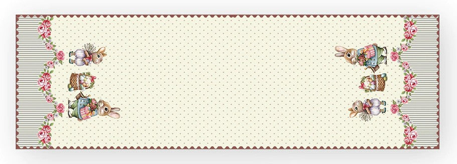 Runner pasquale in gobelin 45×140 cm – Dis. Pasqua 4 Vingi