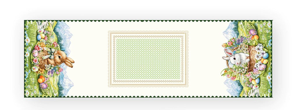 Runner pasquale in gobelin 45x140 cm - Dis. Pasqua 5 Vingi