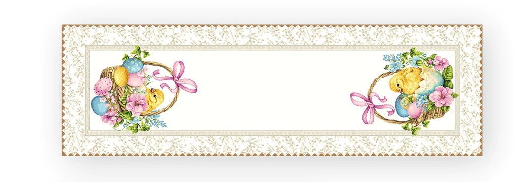 Runner pasquale in gobelin 45×140 cm – Dis. Pasqua 7 Vingi