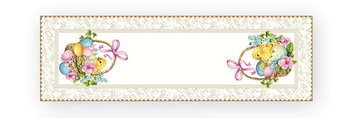 Runner pasquale in gobelin 45×140 cm – Dis. Pasqua 7 Vingi