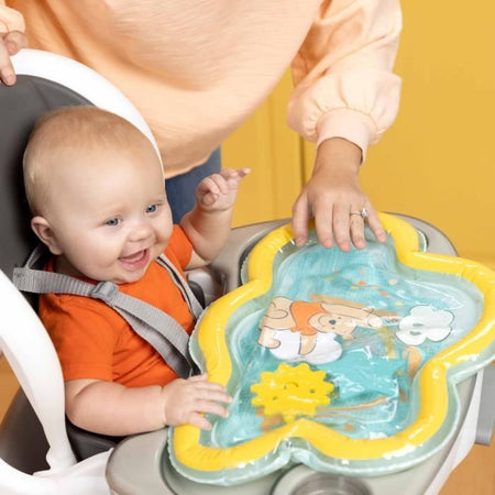 DISNEY BABY -WINNIE- Tappetino per l'acqua per neonati, gioco sensoriale ed educativo, gonfiabile, facile da pulire, pieghevole, dalla nascita