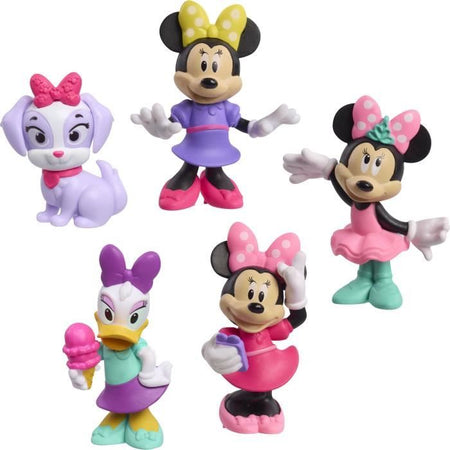 Statuine - DISNEY MINNIE MOUSE - Confezione da 5 figurine di Minnie Mouse - Non articolate, 6 cm