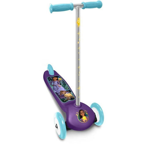 Monopattino a 3 ruote - DISNEY - WISH - Regolabile in altezza - Ampio ponte antiscivolo - Maniglie anti-pizzicamento