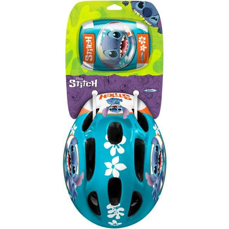 Set con Casco e protezioni con gomitiere e ginocchiere - DISNEY - STITCH