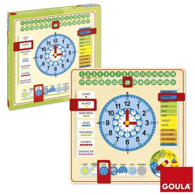 Orologio calendario - GOULA - Imparare mesi, stagioni, giorni e ore