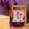 DISNEY BABY rialzo per sedia Minnie Mouse, rialzo Pop 'n Sit, per interni ed esterni, pratico e compatto, chiusura rapida, rosa
