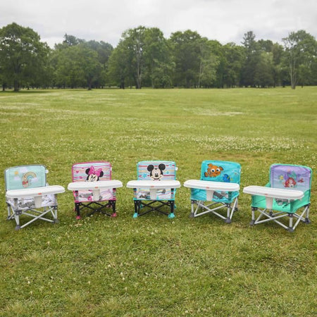 DISNEY BABY rialzo per sedia Topolino, rialzo Pop 'n Sit, per interni ed esterni, pratico e compatto, chiusura rapida, blu