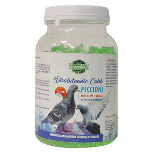 Disabituante per Piccioni e Pipistrelli cubetti in gel a lunga durata 1 lt