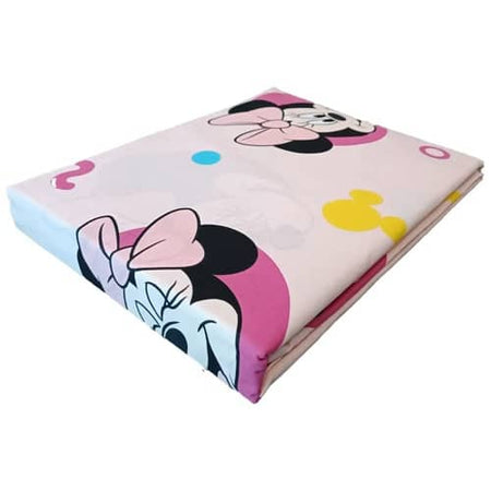 Completo lenzuola letto 1 piazza in cotone disney stampa minnie