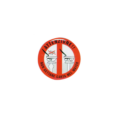 Divieto Carta Wc Rilievo