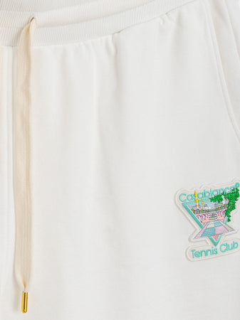CASABLANCA Joggers Tennis Club Icon bianchi con ricami Casablanca da uomo