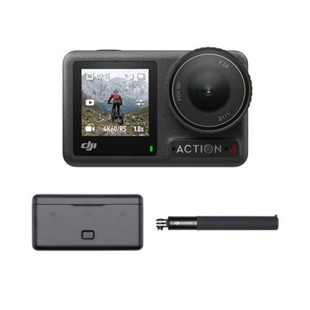 Fotocamera sportiva - DJI - Osmo Action 4 Adventure Combo - Sensore da 1/1,3 pollici - 4K/120 fps - FOV ultra ampio da 155