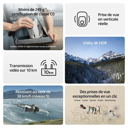 Drone - DJI - Mini 3 Fly More Combo - Con radiocomando smart controller - Grigio