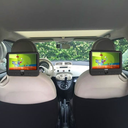 Lettore DVD portatile DJIX PVS906-50SM 9 - Doppio schermo - Durata della batteria 2 ore - Nero